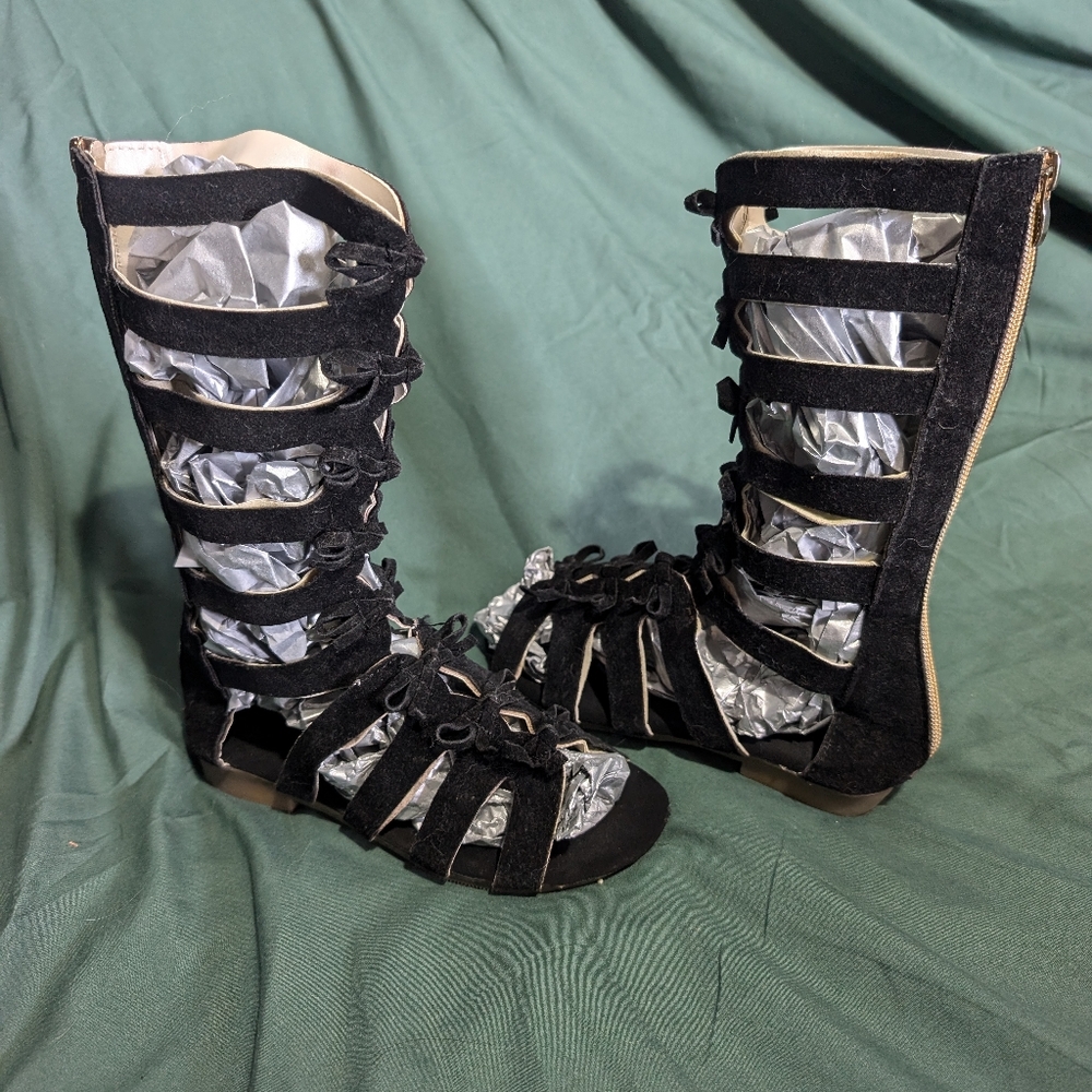 Black Gladiator Sandals